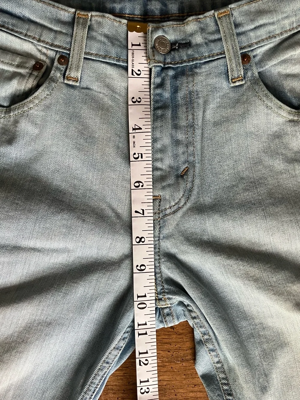 Levis Jeans Mens 31x32 (33x31) 527 Boot Cut Western Cowboy Light Wash Blue Denim